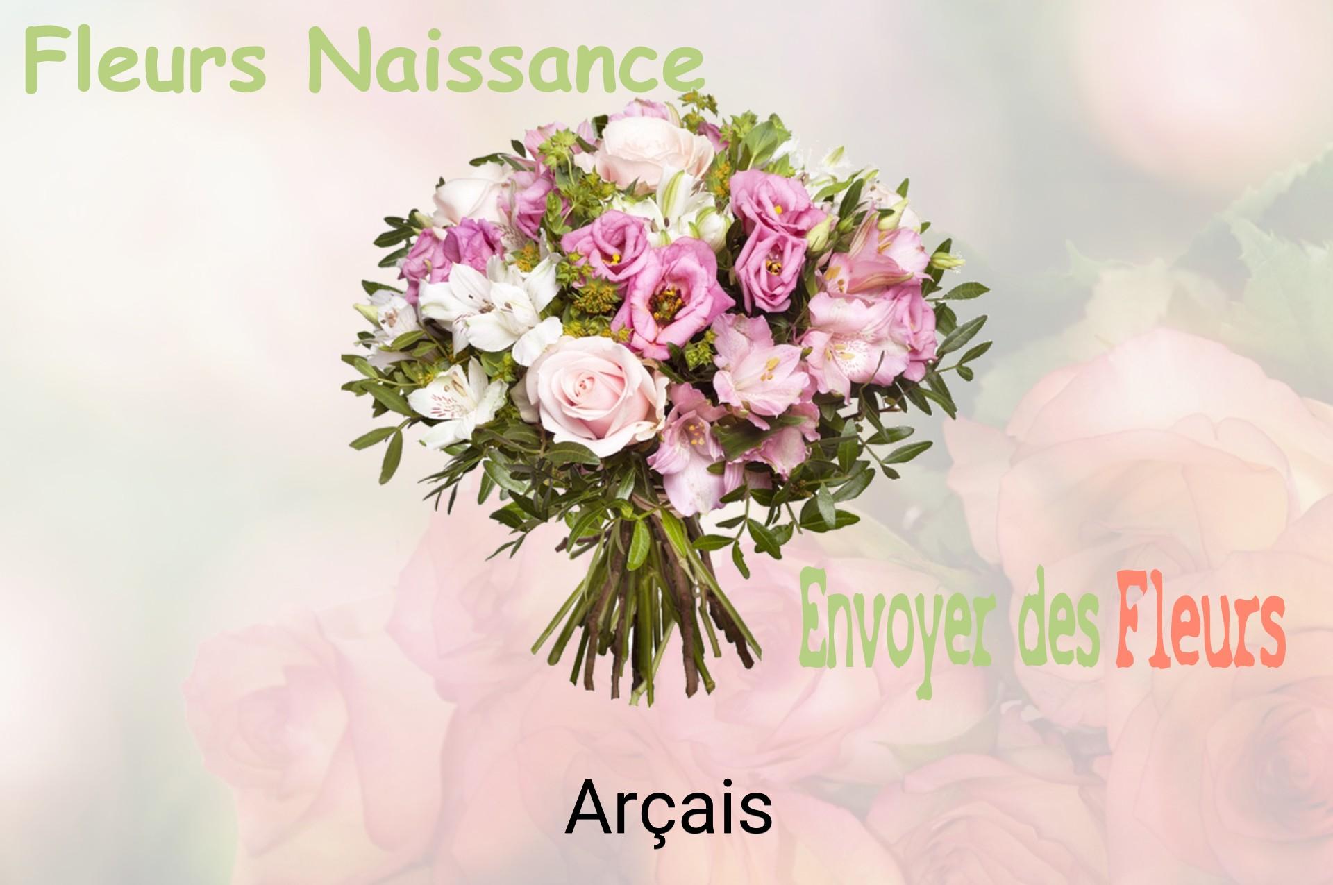 Bouquet de fleurs de naissance livré à Arçais